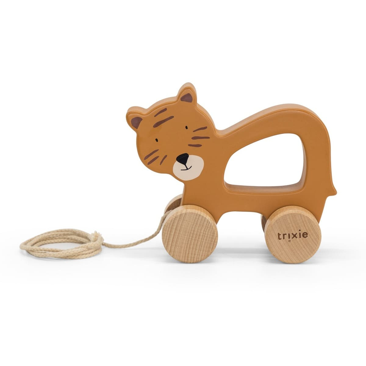 Nachziehtier Tiger Orange I Geschenk zum 1 Geburtstag I personalisierbar