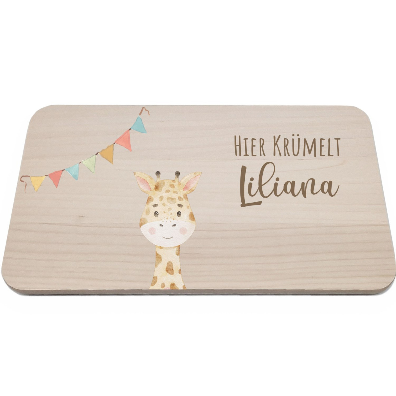 Frühstücksbrettchen | Lino - Giraffe Girlande