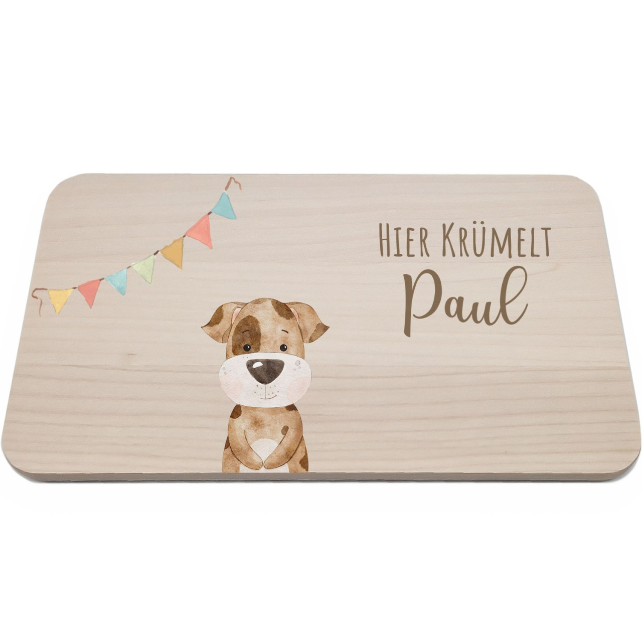 Frühstücksbrettchen | Lino - Hund Girlande