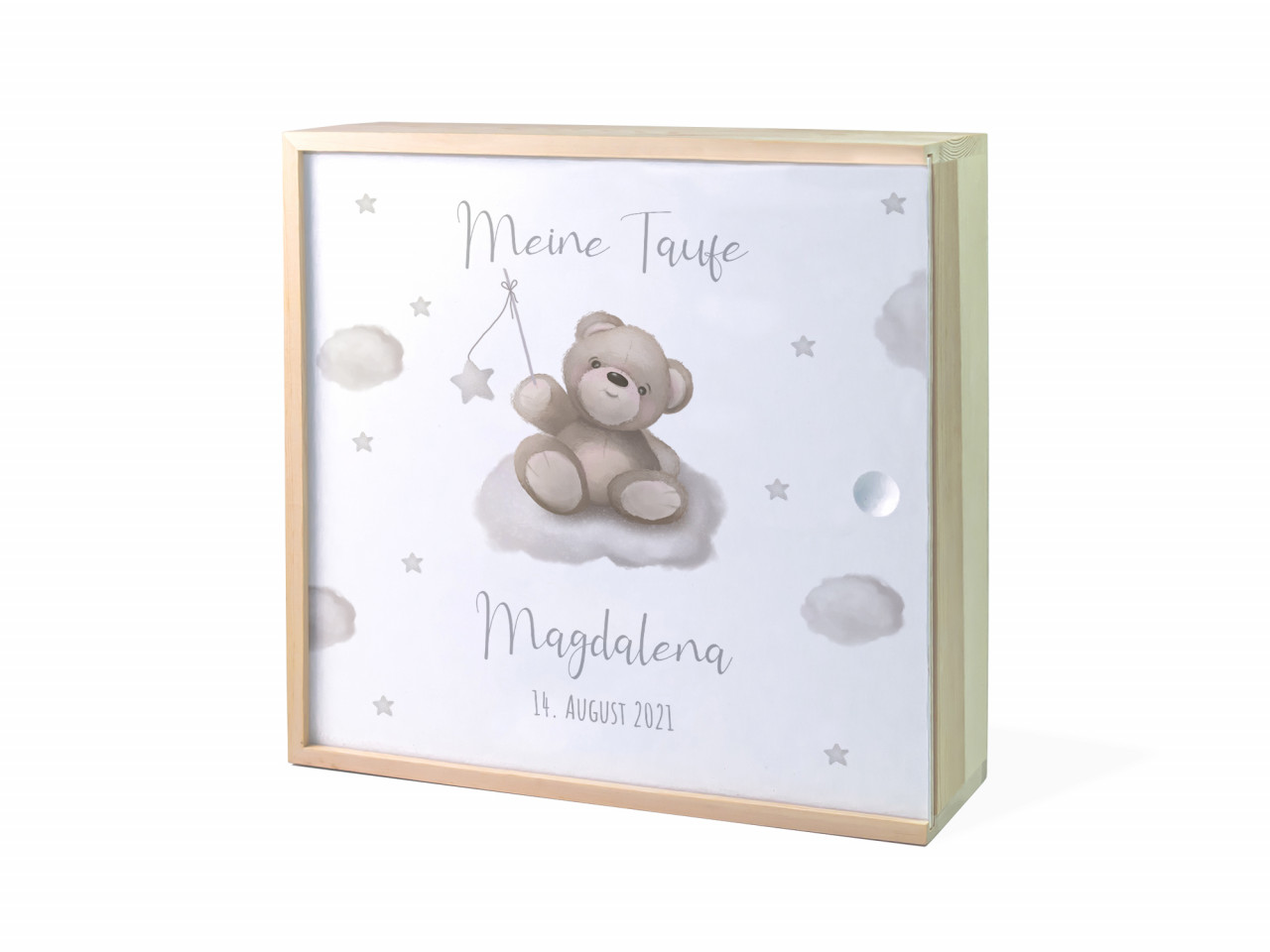 Erinnerungsbox Taufe | Bär - Stern | Kidslino