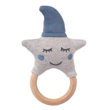 Greifling Rassel Stern blau | Nordic Coast Company | personalisierbar
