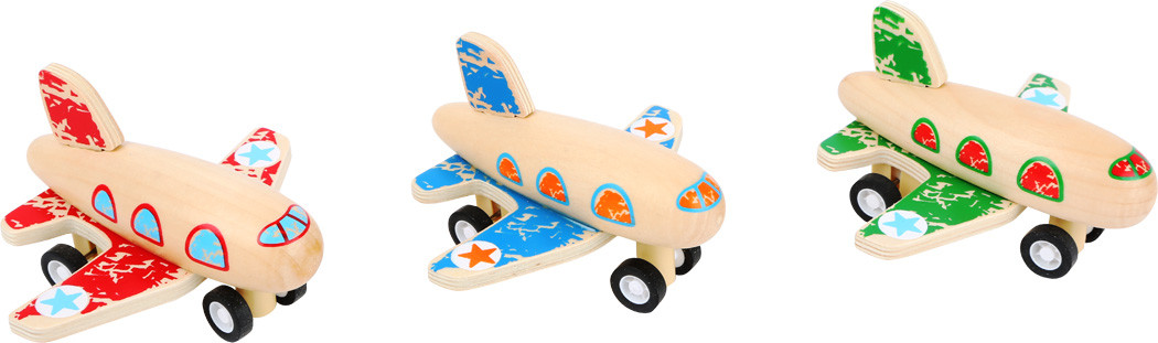 Buntes Rückziehflugzeug | Small Foot