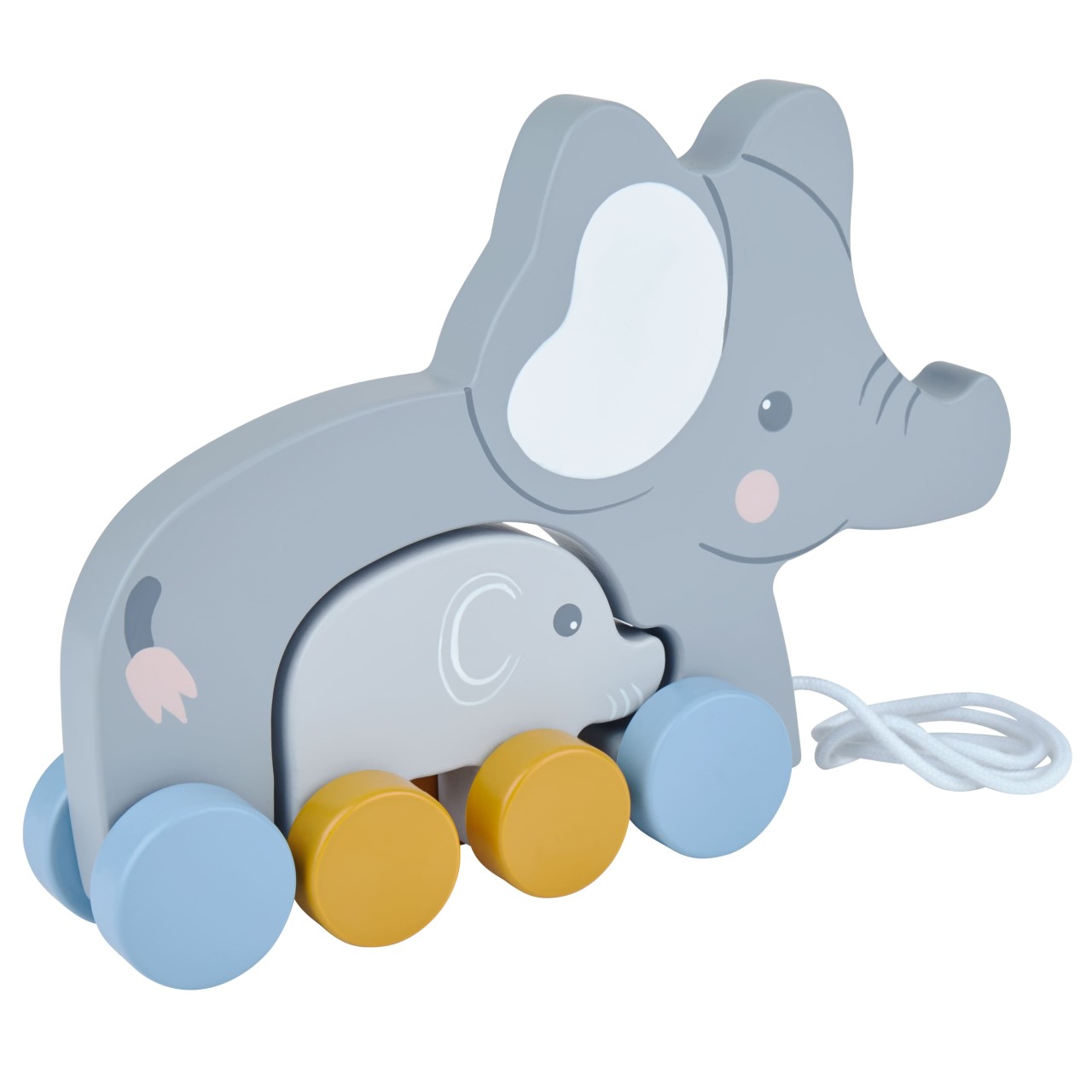 Nachziehtier Elefant | Bieco | personalisierbar