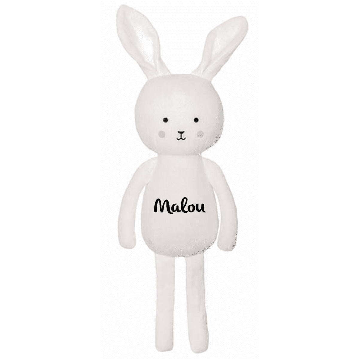 Kuscheltier Hase weiß | JaBaDaBaDo | personalisierbar