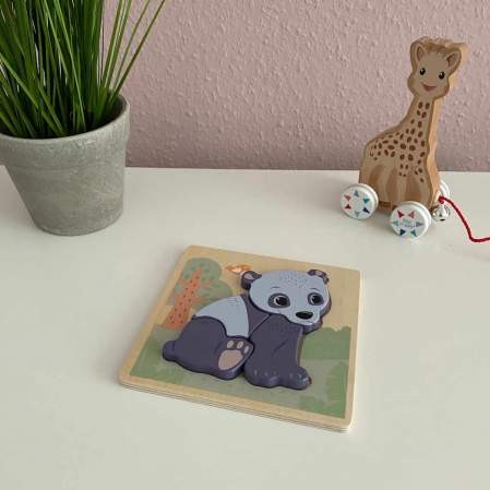 Puzzle The Wildies Family Panda | Jouéco | personalisierbar