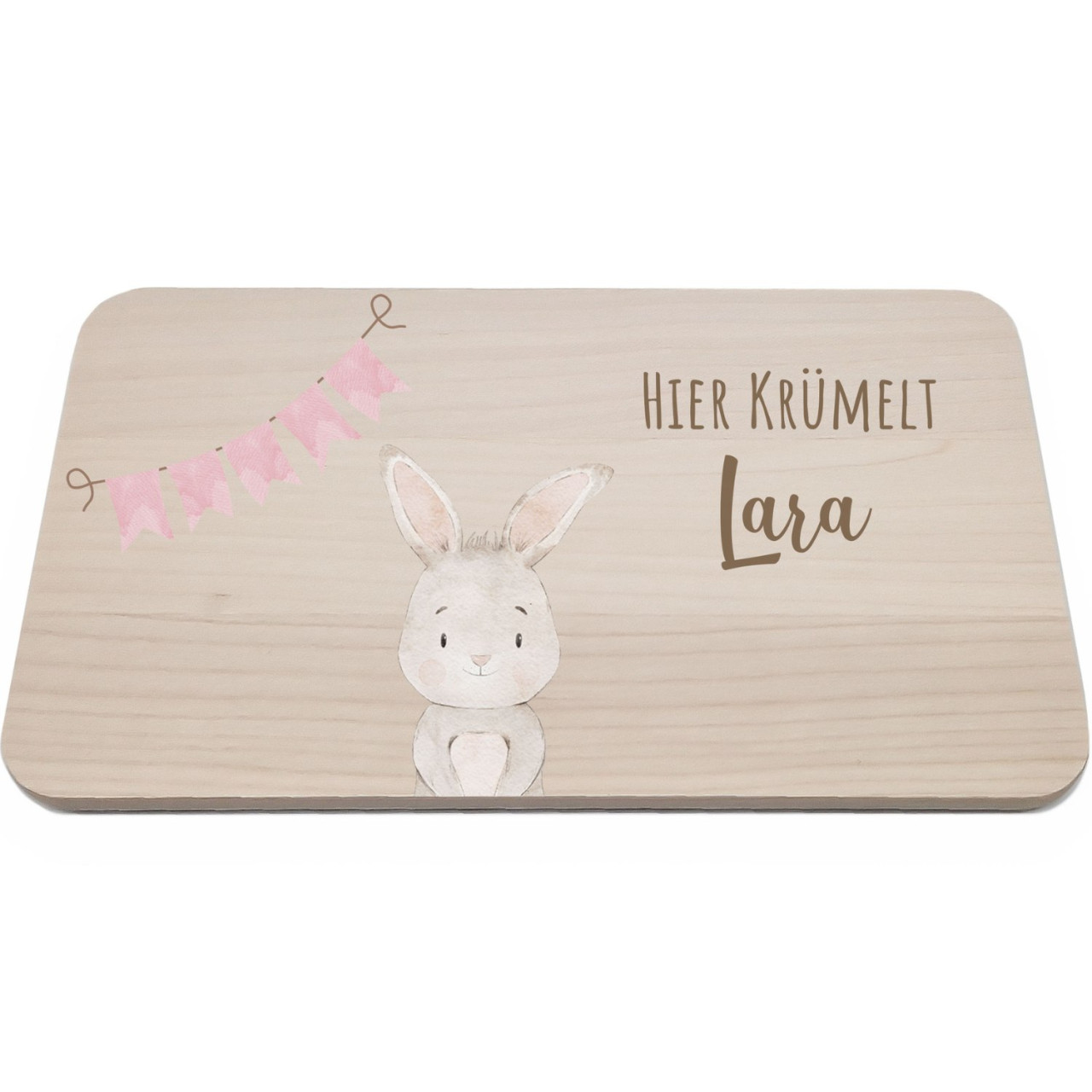 Frühstücksbrettchen | Lino - Hase Girlande