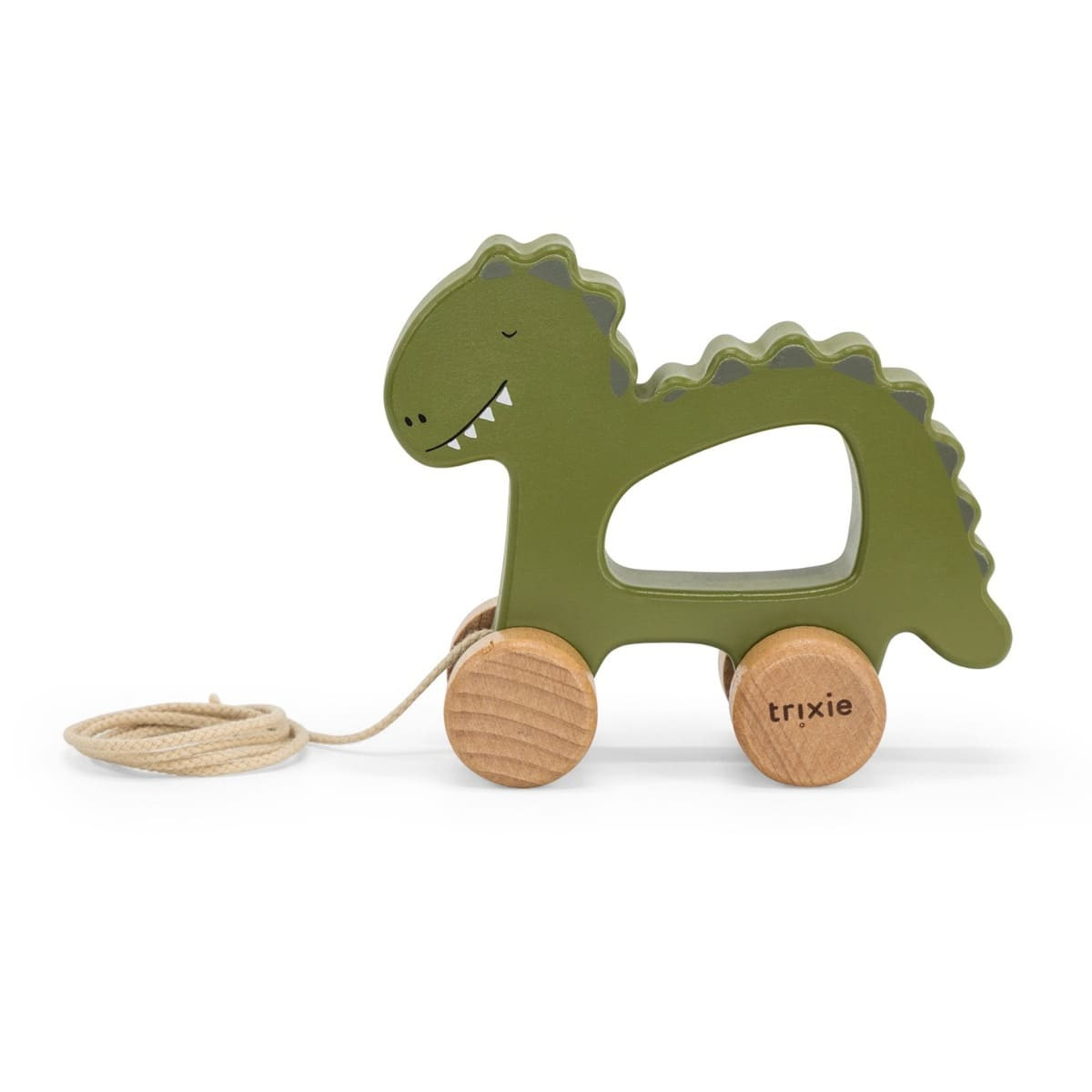 Nachziehtier Dino grün I Geschenk zum 1 Geburtstag I personalisierbar