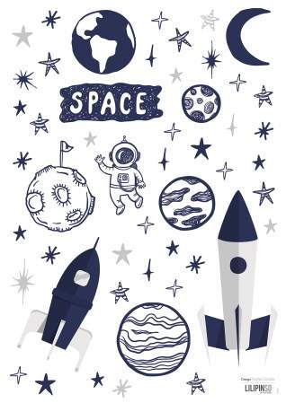 Wandsticker Space