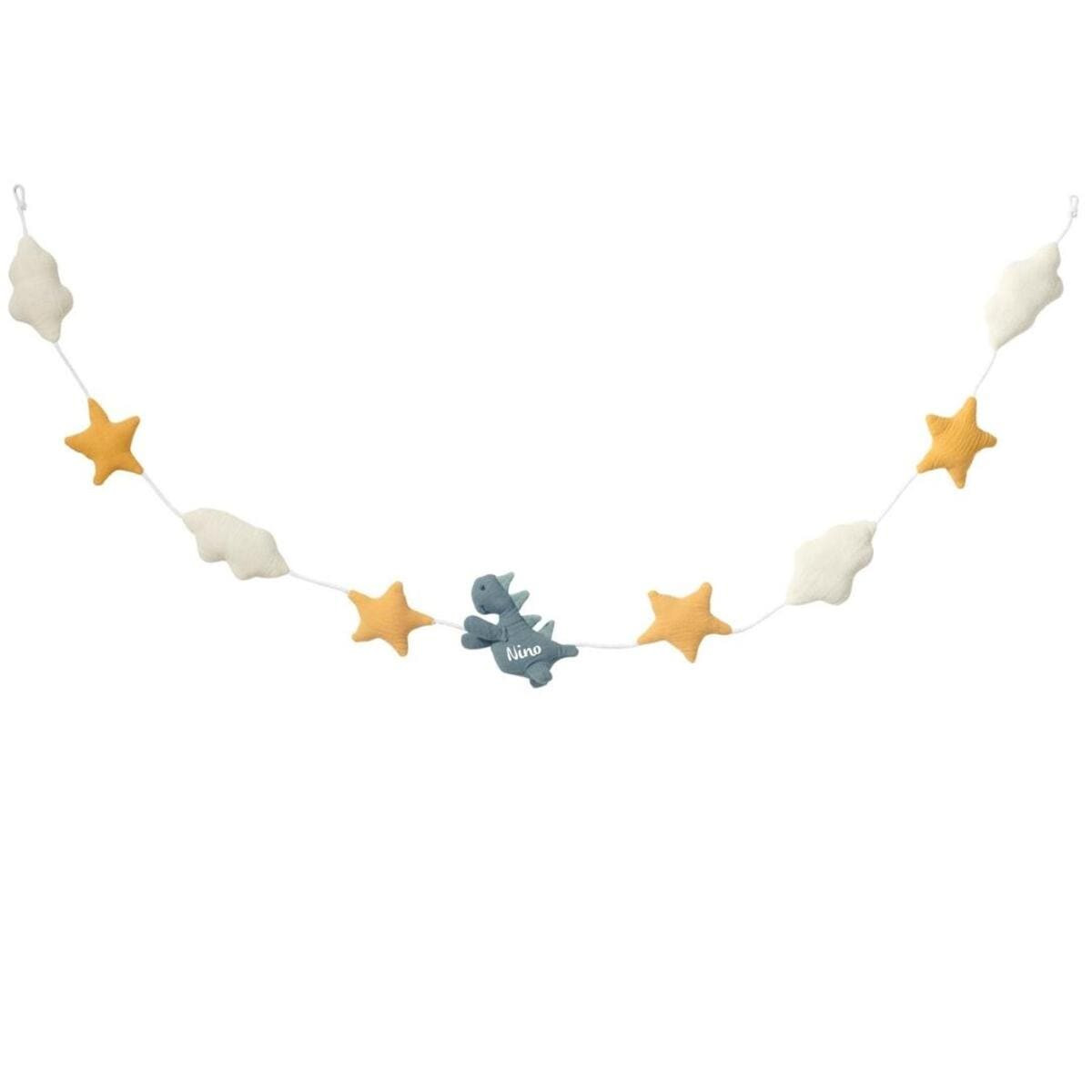 Wandgirlande Musselin Dino | Nordic Coast Company | personalisierbar