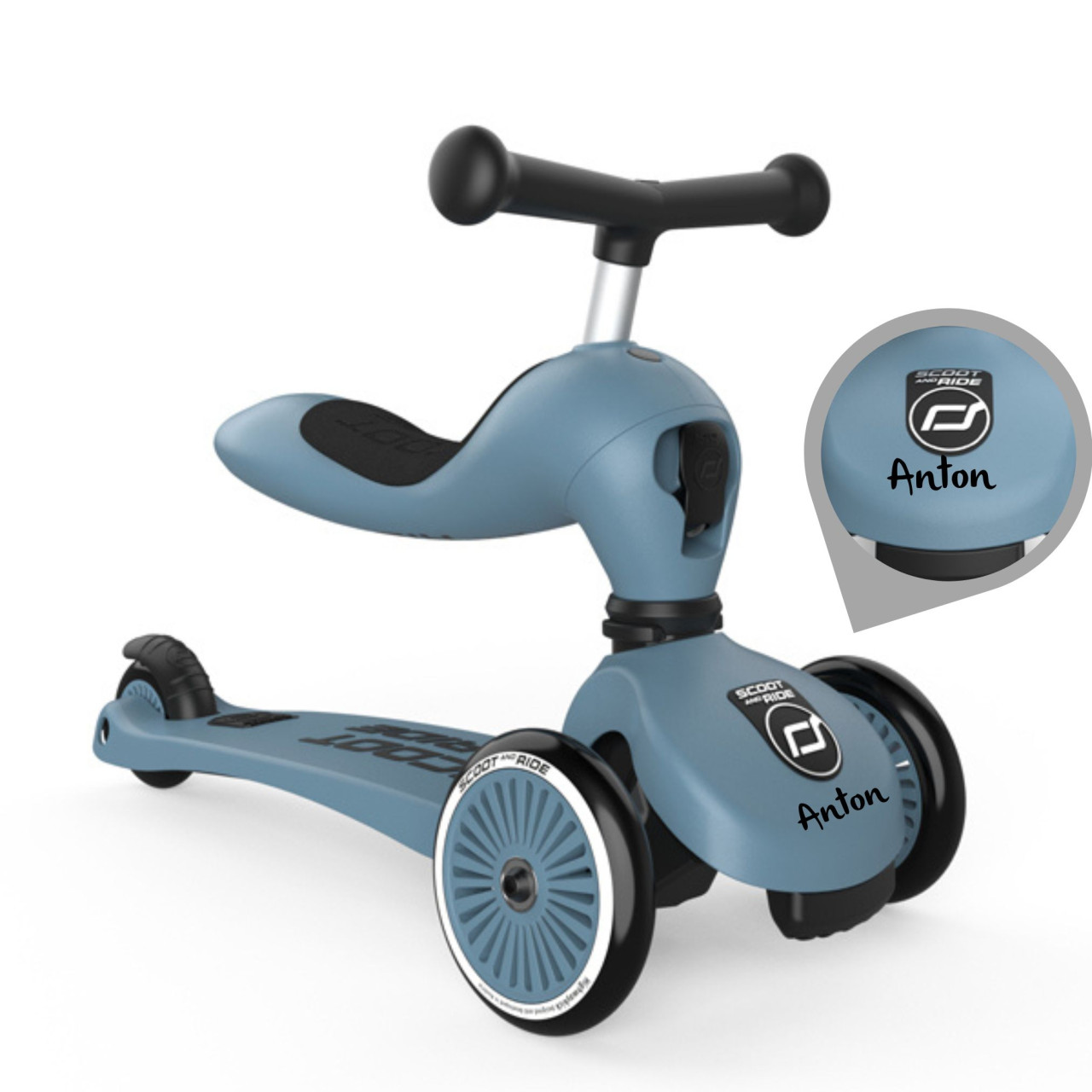 scoot and ride blau steel geschenk zum 1 geburtstag