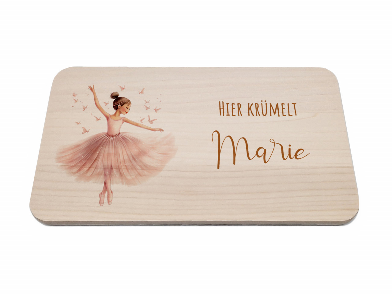 Personalisiertes Frühstücksbrettchen | Ballerina | Kidslino