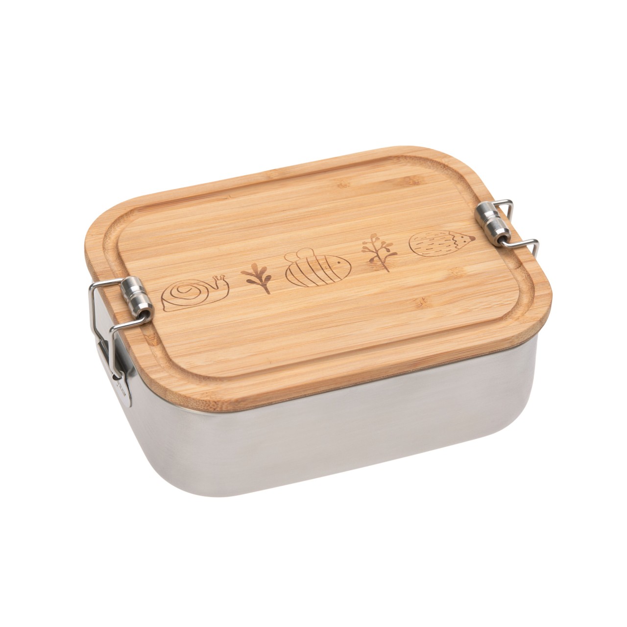 Brotdose Lunchbox Stainless Steel Bamboo Let be wild | Lässig