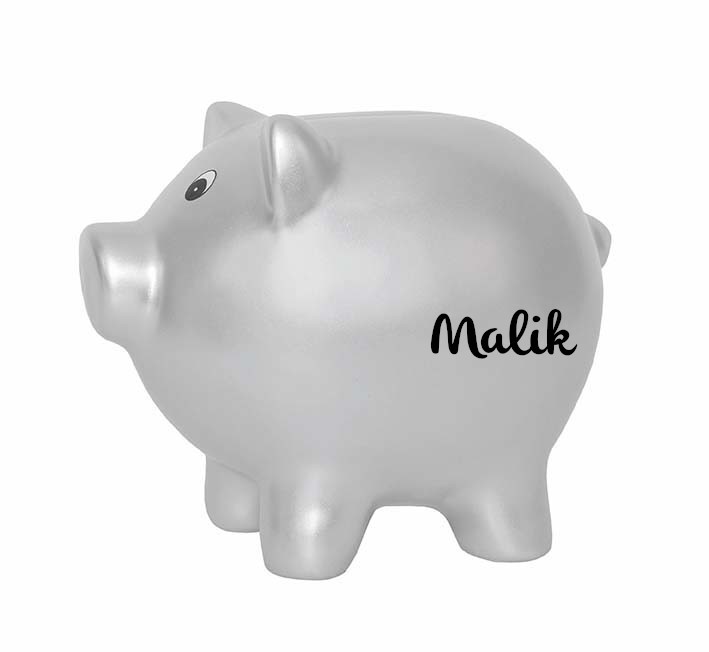 Sparschwein „silber“ | JaBaDaBaDo | personalisierbar