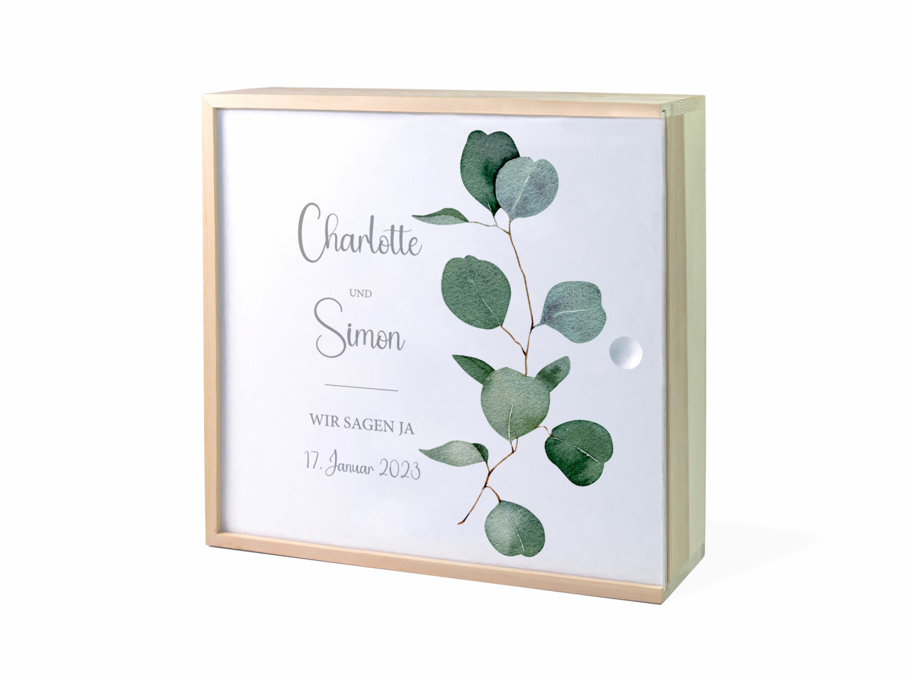Erinnerungsbox Hochzeit | Eukalyptus | Kidslino