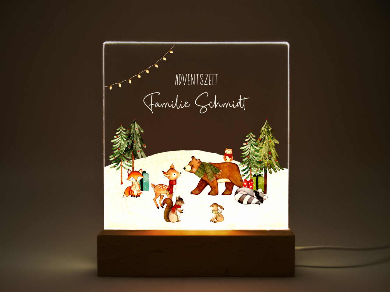 Nachtlicht Baby Weihnachten Wald