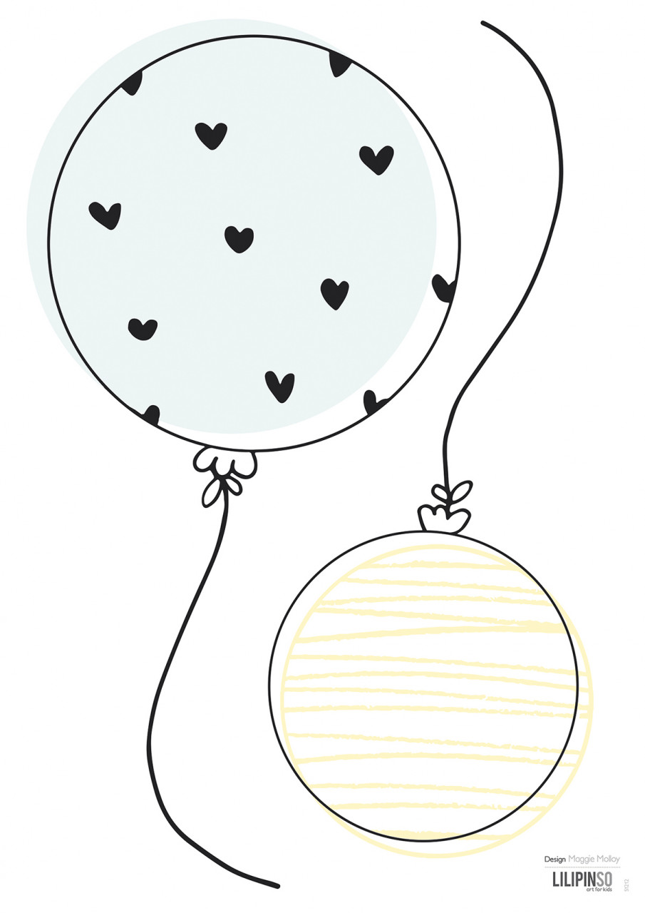 Wandsticker Ballons