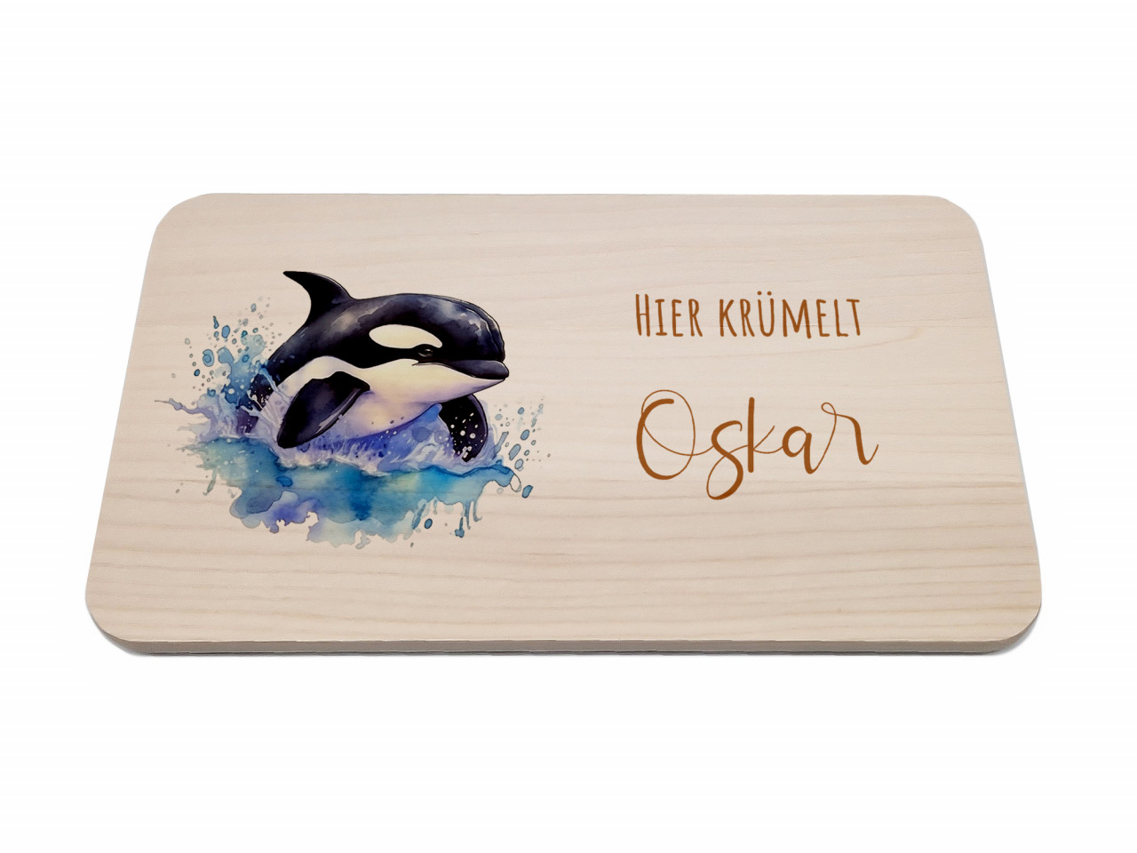 Personalisiertes Frühstücksbrettchen | Orca II | Kidslino