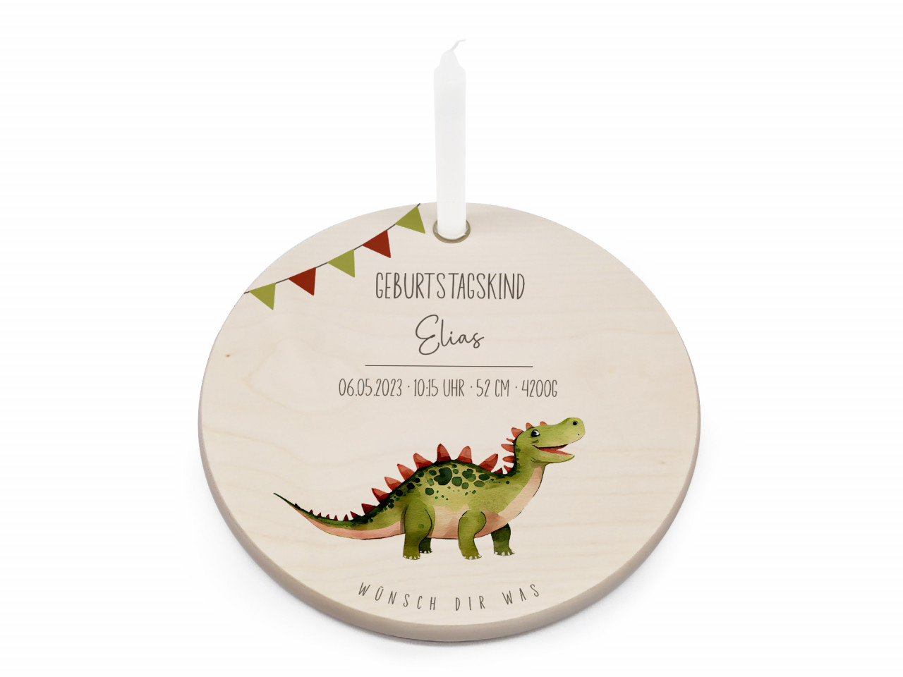 Geburtstagsteller Stegosaurus