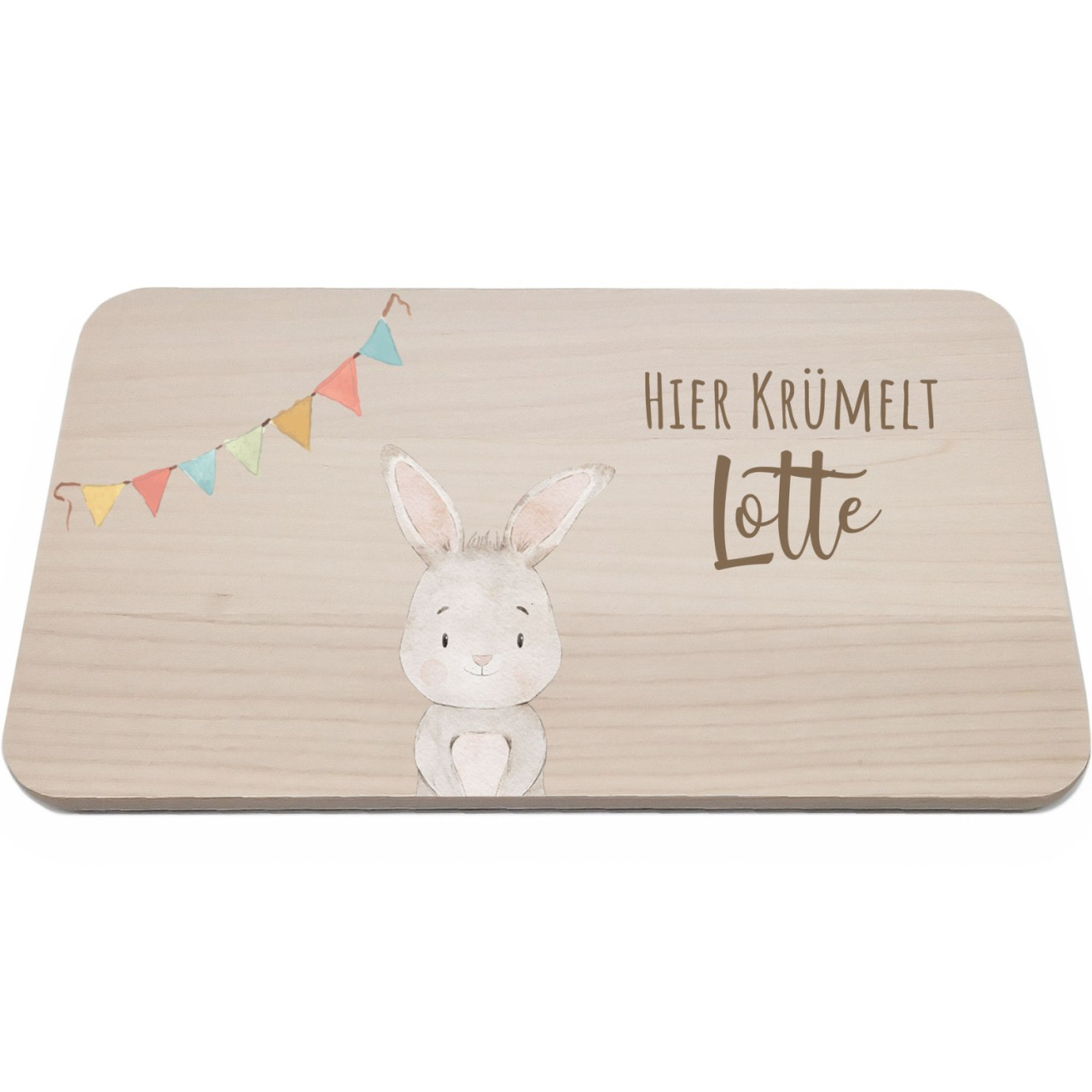 Frühstücksbrettchen | Lino - Hase Girlande 2