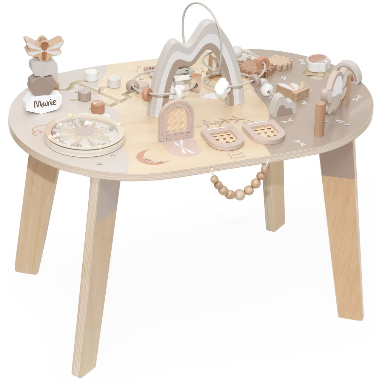 Spieltisch nougat personalisiert | Label Label