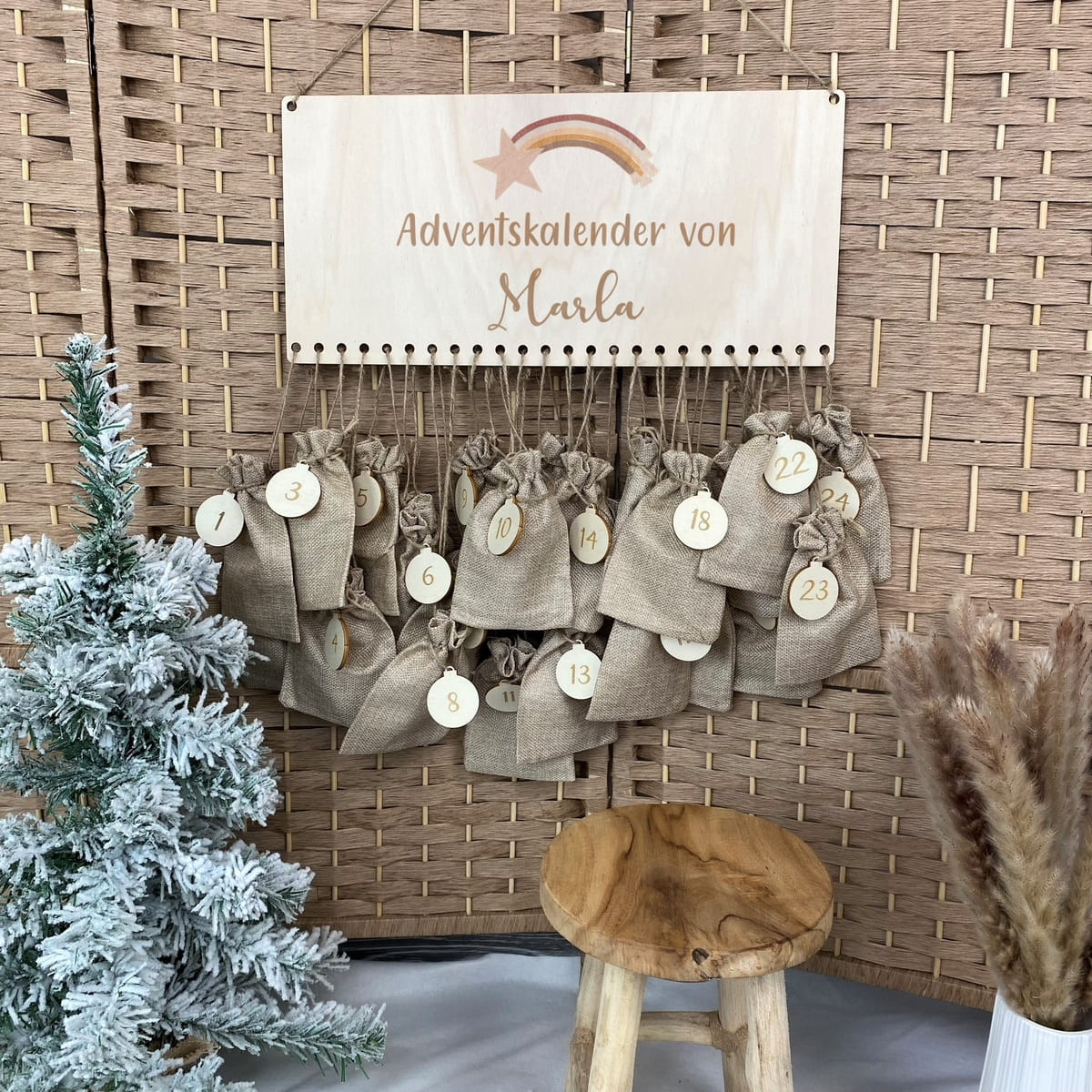 Adventskalender I personalisierter Adventskalender I befüllbarer Adventskalender Sternschnuppe