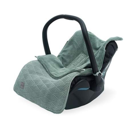 Jollein | Babyschalen Decke / Fußsack für Babyschale - grün