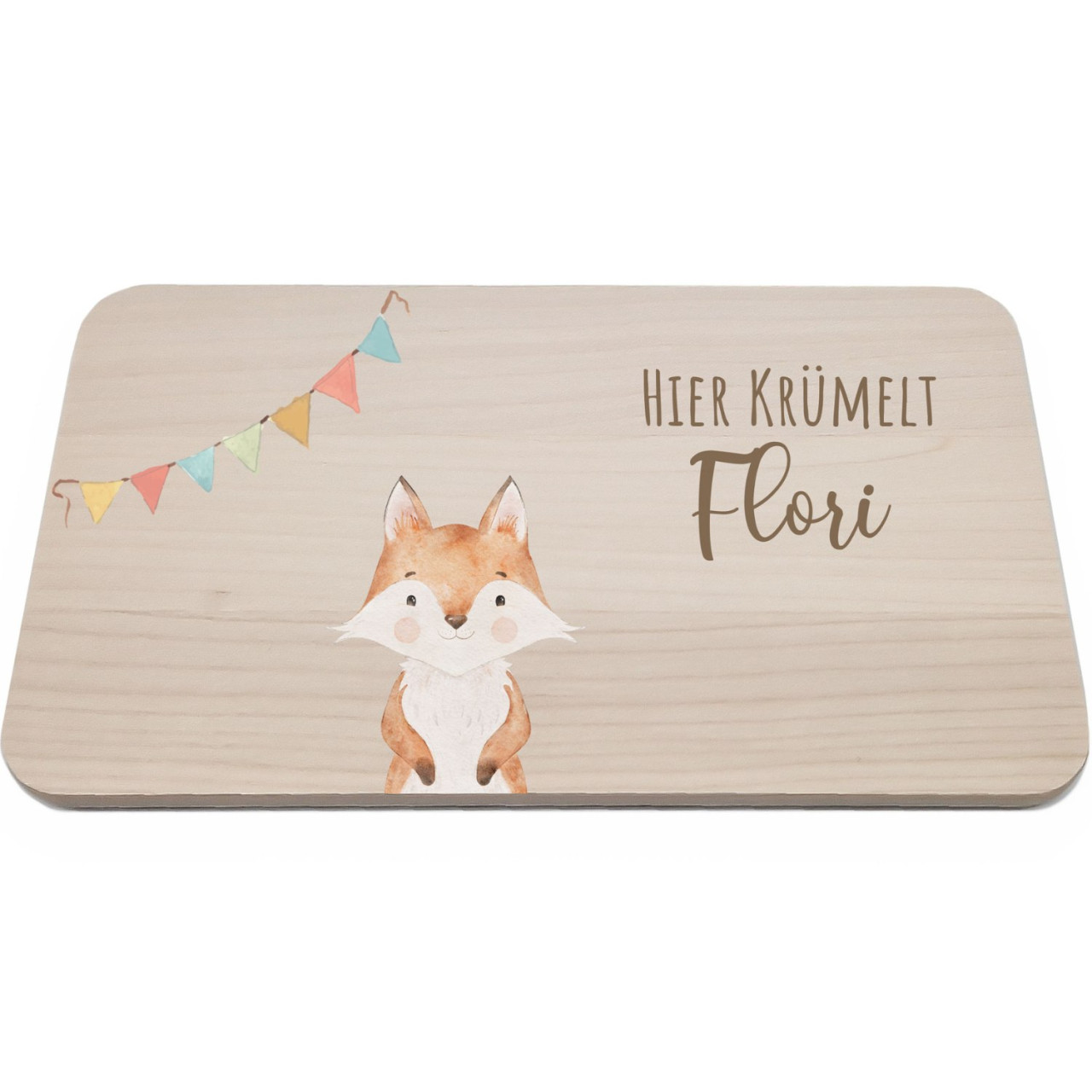 Frühstücksbrettchen | Lino - Fuchs Girlande