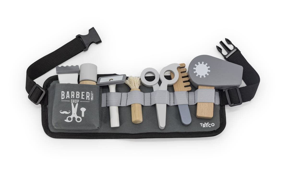 Barber Set Spielzeug Tryco, Friseur Set für 3 jährige, Geschenk für 3 jährige personalisiert