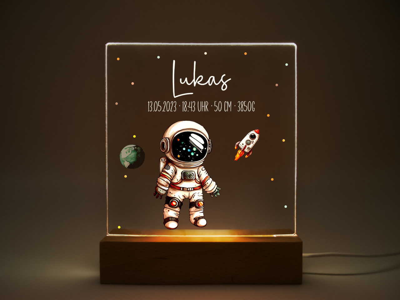 LED Nachtlicht Kinder Astronaut