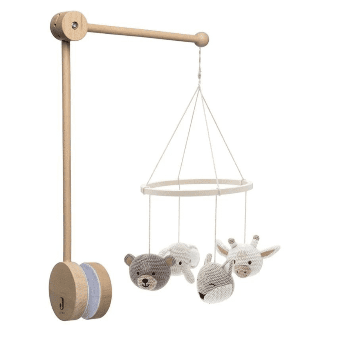 Mobile Tiere aus Strick Jollein, Babygeschenk, personalisierbar