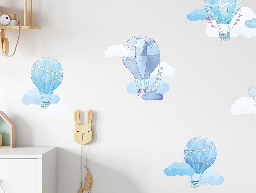 Wandsticker Ballon blau | Pastelowelove