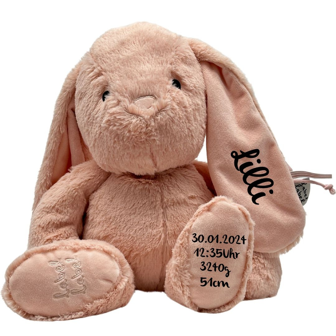Kuscheltier Hase Rosa Größe M