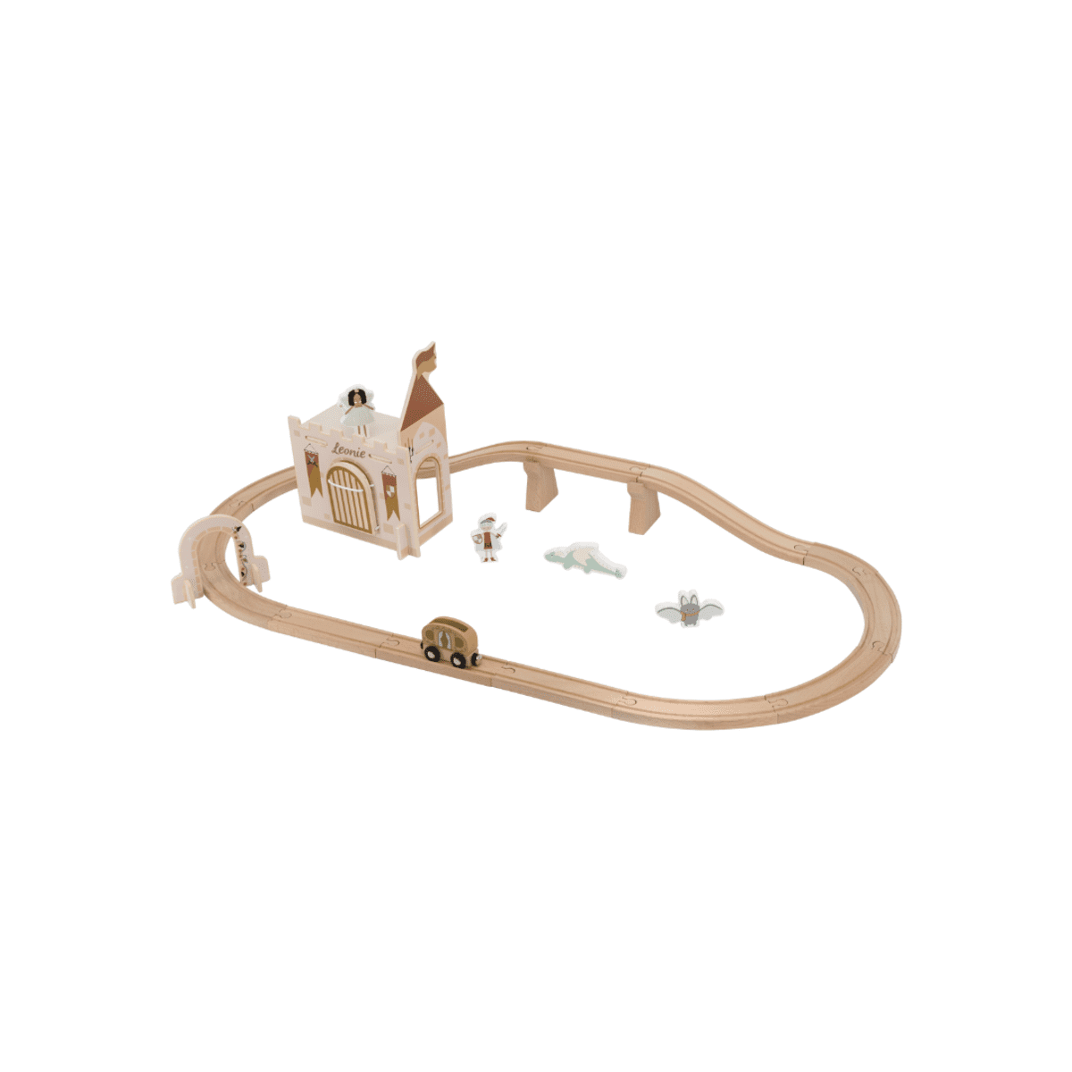 Tryco Holzeisenbahn Erweiterungsset Fantasy, Geschenk zum 2. Geburtstag, personalisierbar